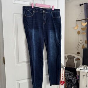 Avenue Dark Blue Women's Jeans